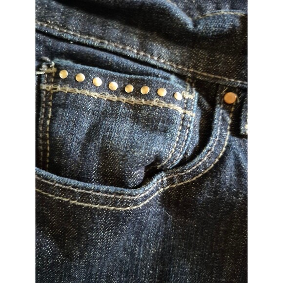 Levi's VTG Womens Bootcut Jeans Dark Wash Studded Pocket Sz 14S - Picture 2 of 8